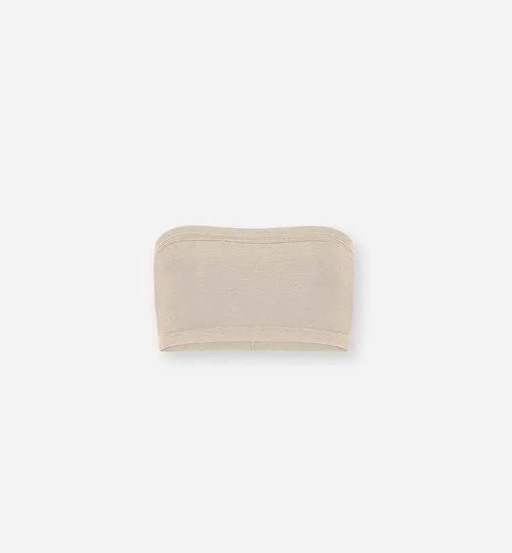 Casagin Essential reggiseno a fascia Tencel bianco senza spalline