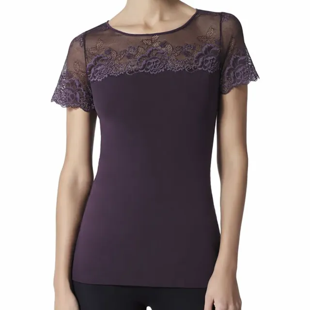 Janira Greta maglia intima manica corta in pizzo