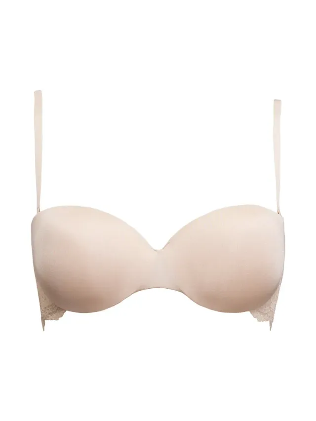 Si'èLei Pure Love 1972 reggiseno a fascia cipria push-up