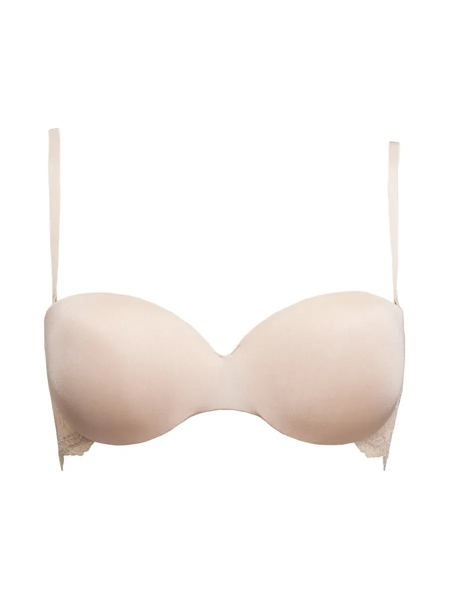 Si'èLei Pure Love 1972 reggiseno a fascia cipria push-up
