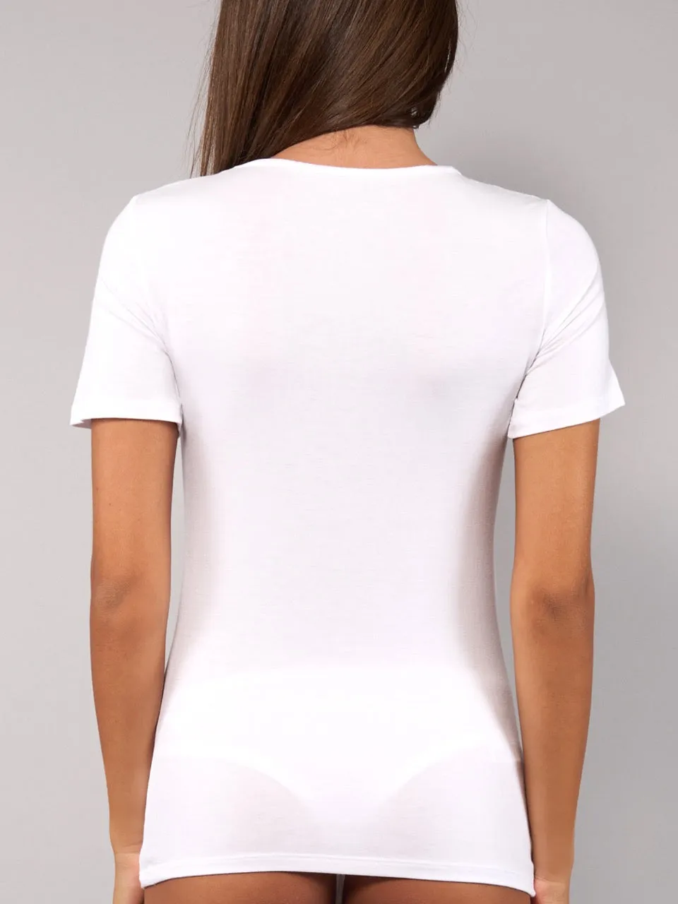 Si'èLei Today 6008 maglia milk scollo a V
