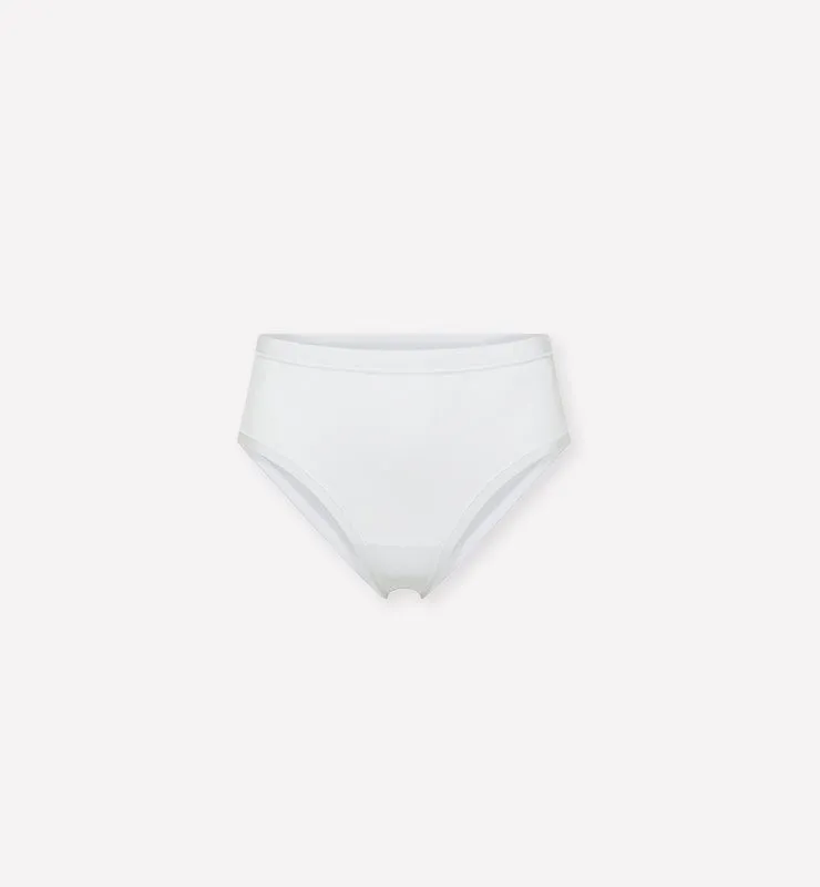 Casagin slip midi donna tessuto naturale nero vita alta
