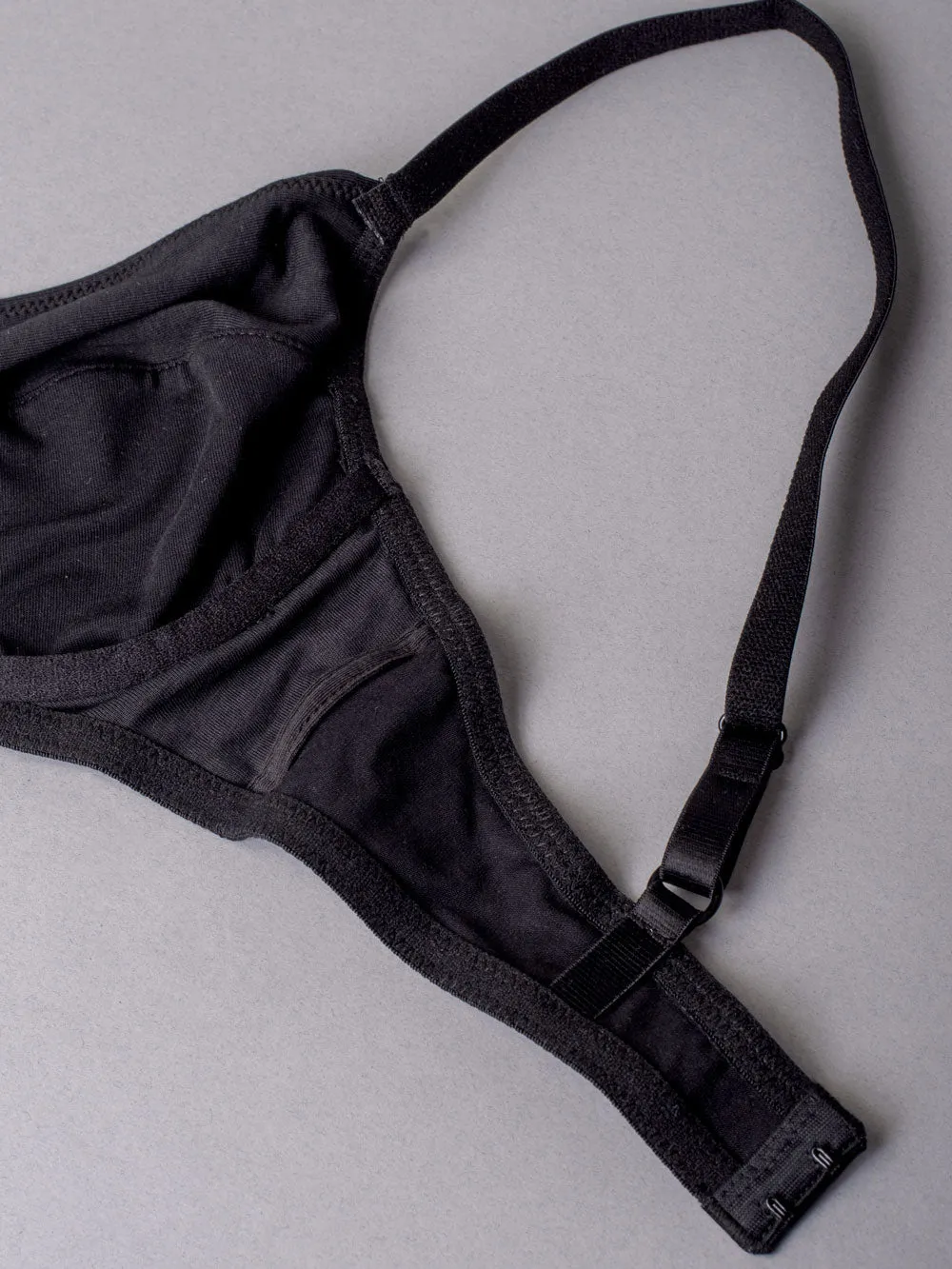 Si'èLei Natural Cotton 1442 reggiseno francese nero cotone bio