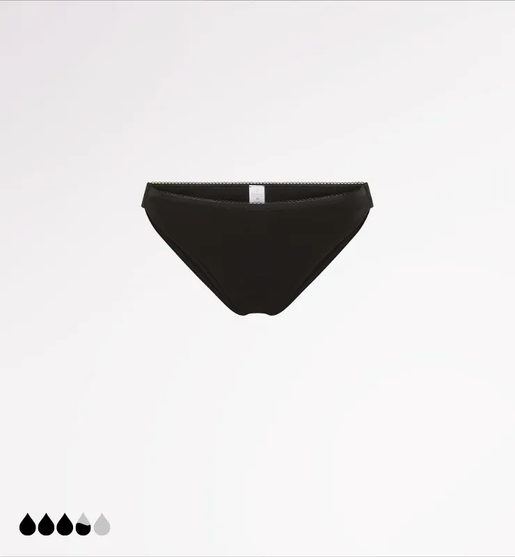 Casagin apribile slip mestruale Nero cotone bio assorbente