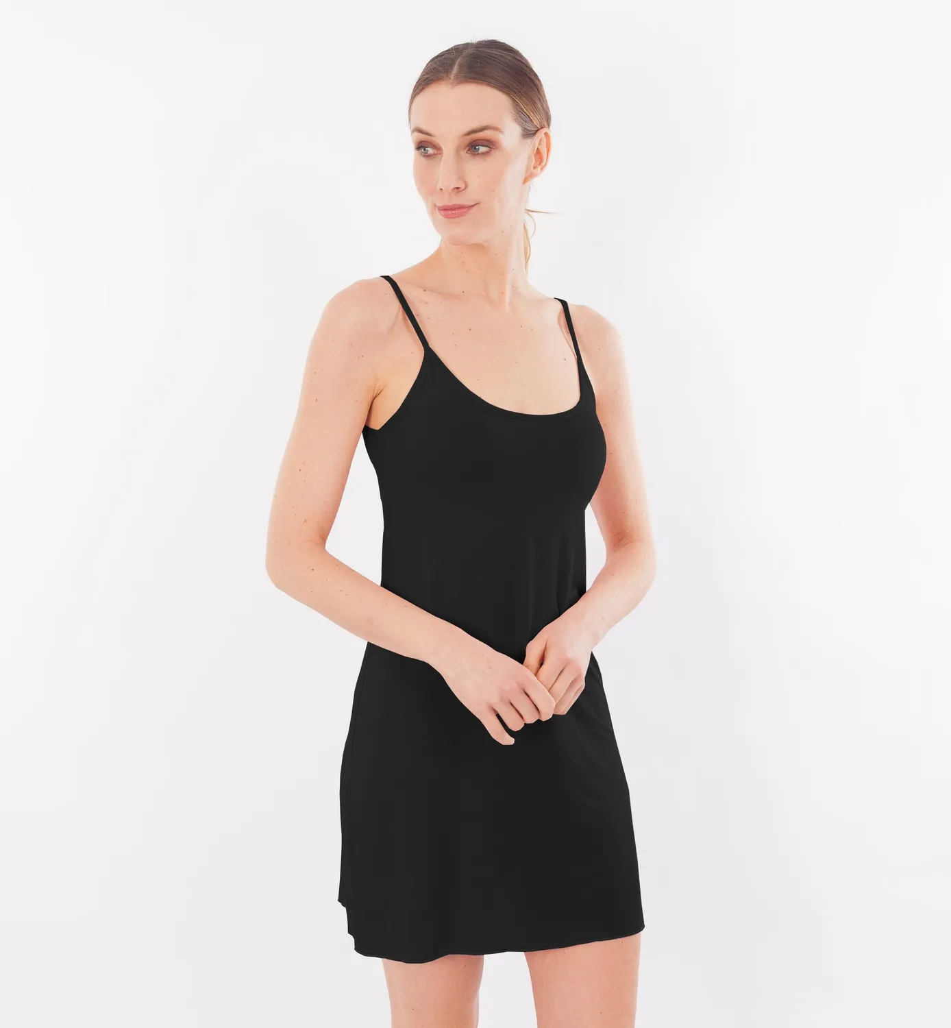 Casagin Bamboo Maxicanotta camicia notte Bianco fresca