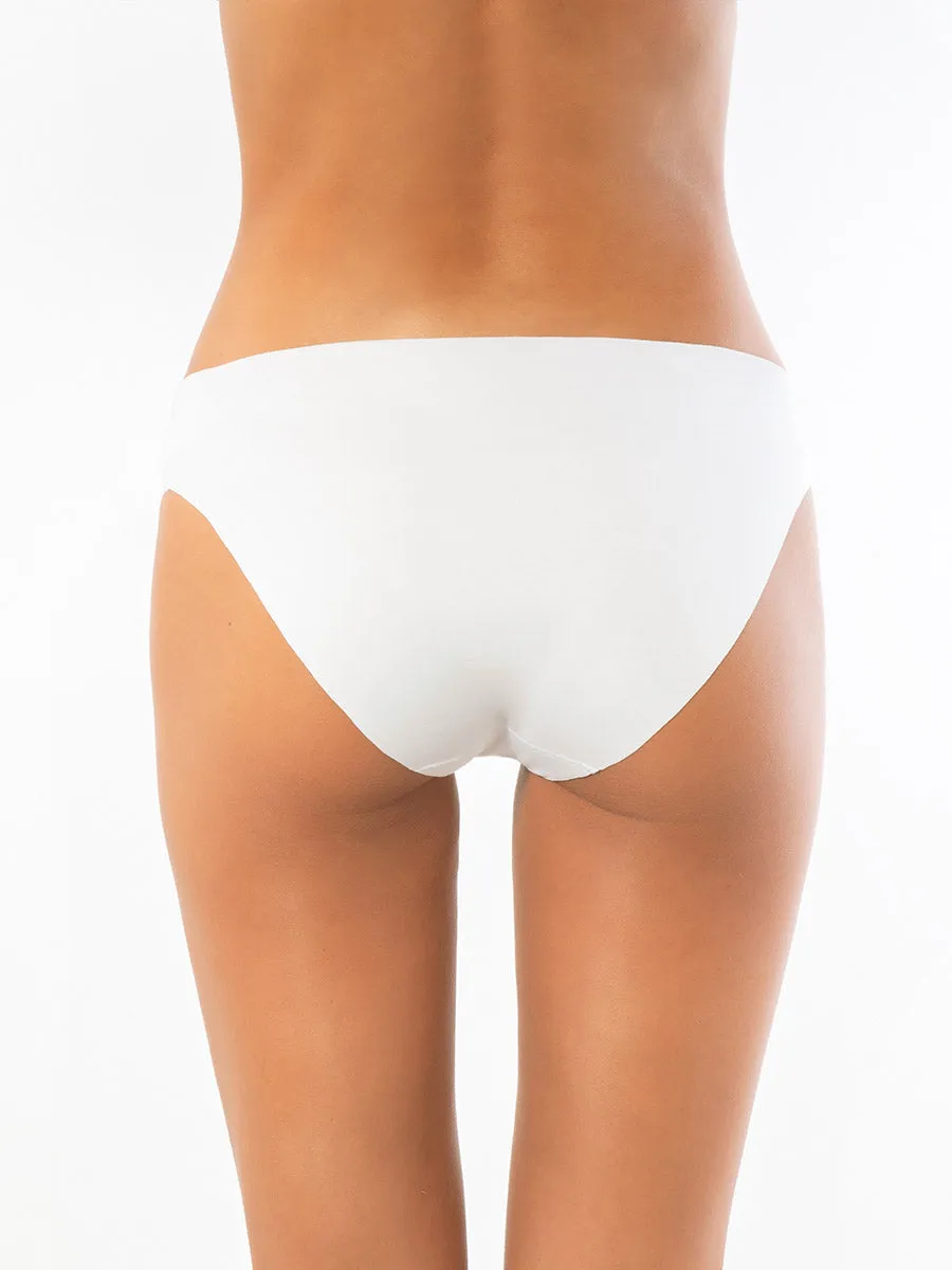 Si'èLei Invisible 5105 Slip Cotone Bianco Senza Cuciture