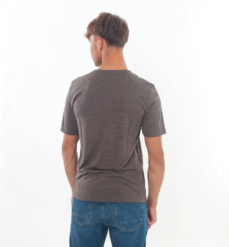 Casagin t-shirt uomo lana merino seta termoregolante