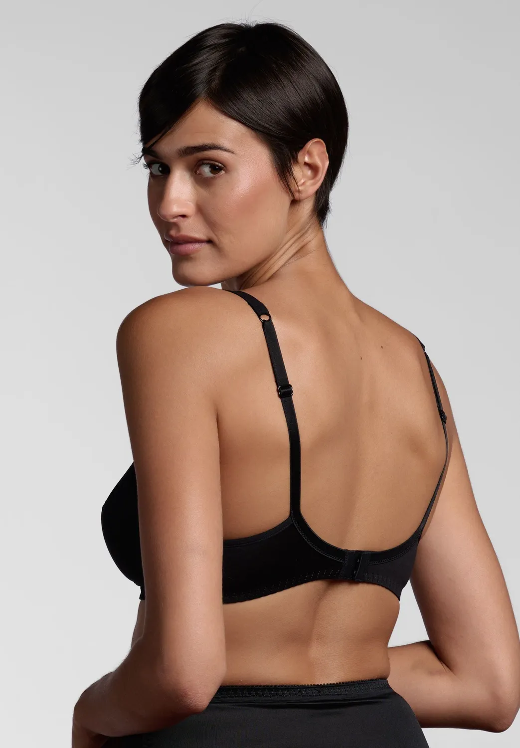 Lepel Elettra Classic reggiseno cotone nero senza ferretto