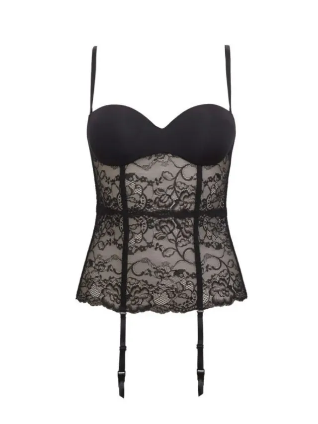 SièLei Pure Love 1971 guepiere nero pizzo