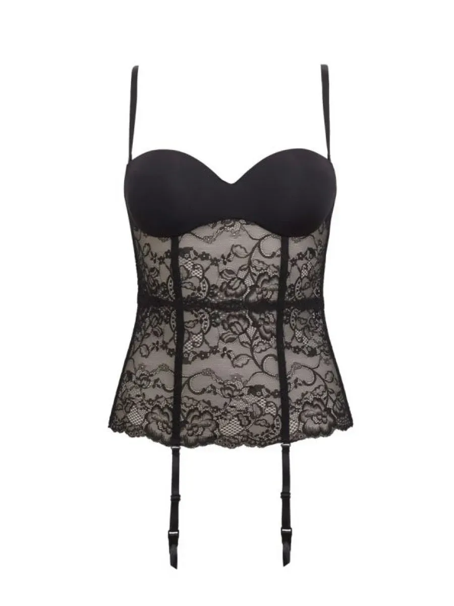SièLei Pure Love 1971 guepiere nero pizzo