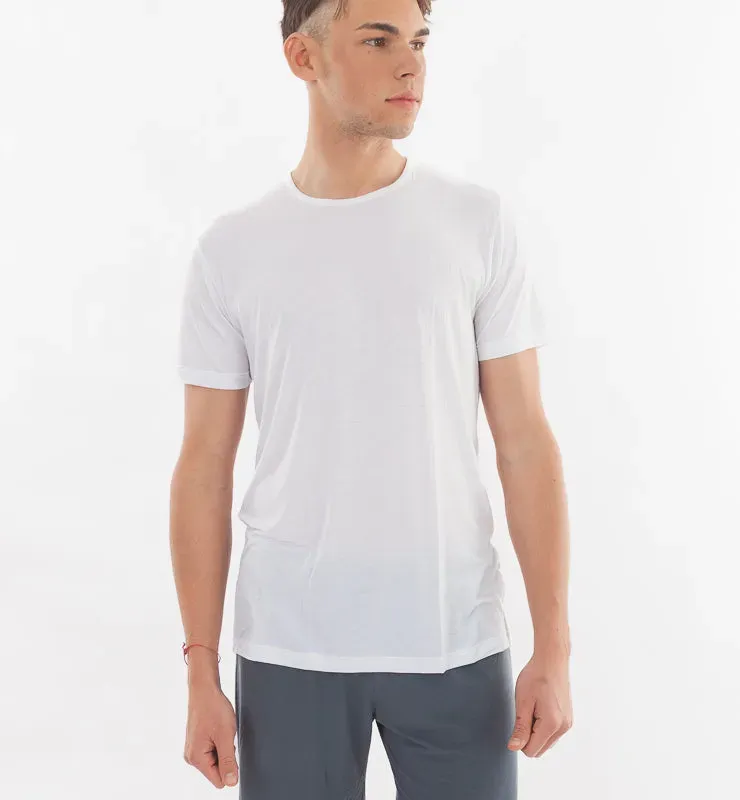 Casagin Bamboo t-shirt uomo bianco S-M traspirante