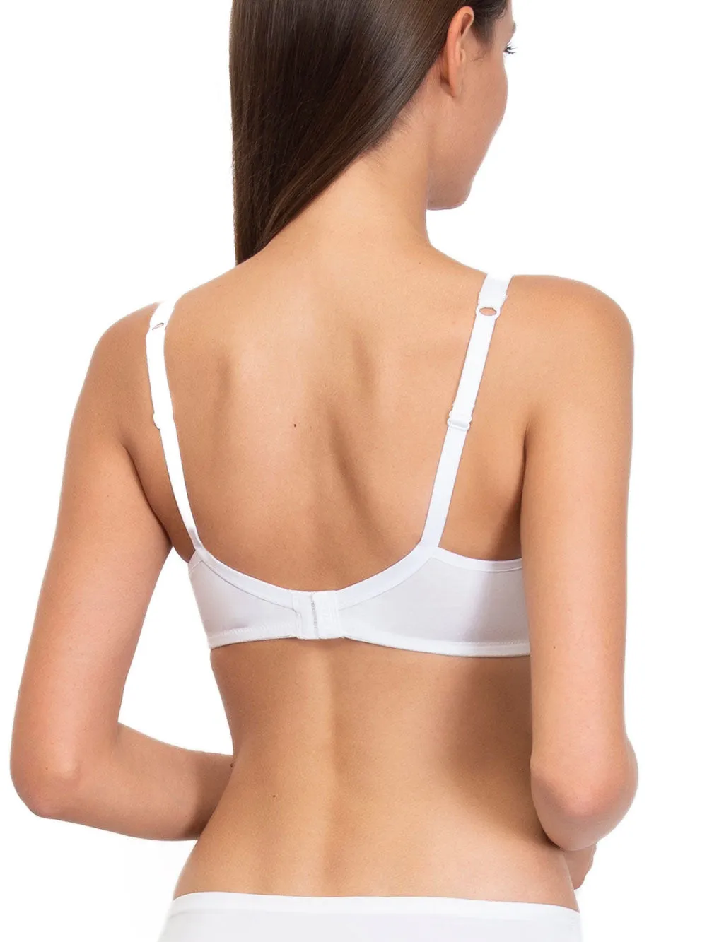 Si'èLei Natural Cotton 1452 reggiseno bianco senza ferretto