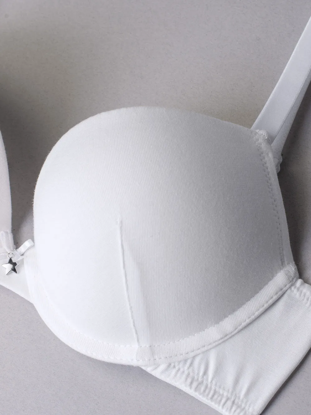 Si'èLei Natural Cotton 1444 reggiseno push-up bianco cotone bio