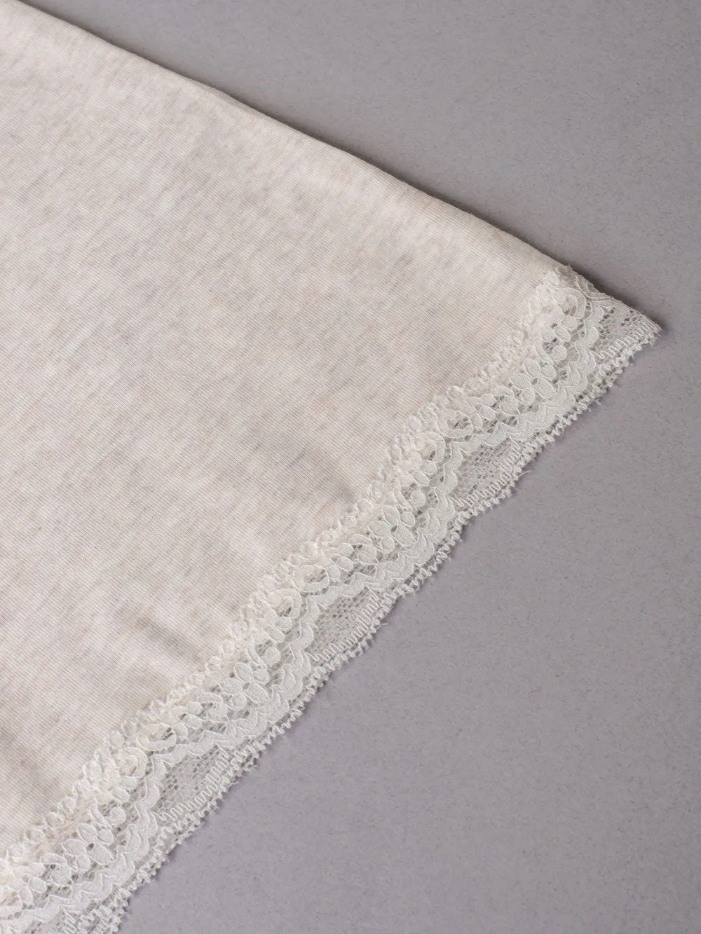 SièLei Natural Cotton 1432 canotta cotone bio ecru pizzo