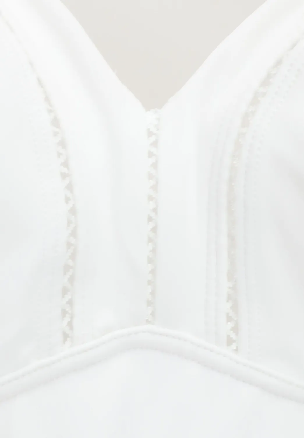 Lepel Dafne Classic body senza ferretto bianco microfibra