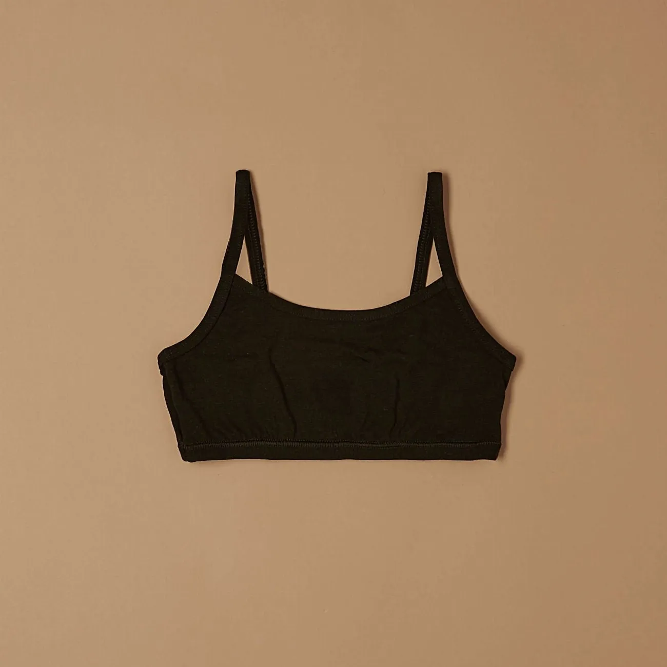 Jadea 175 bralette bambina nera cotone modal