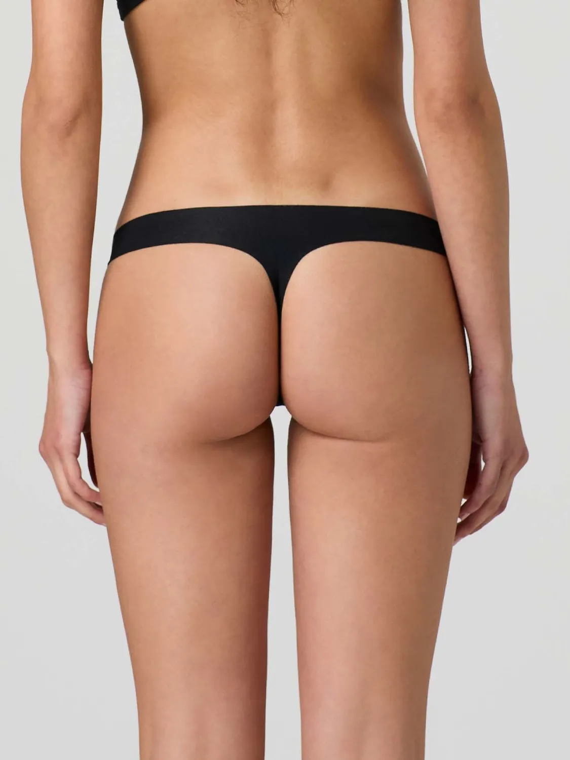 Jadea 8002 Perizoma Donna Cotone Nero Taglio Laser