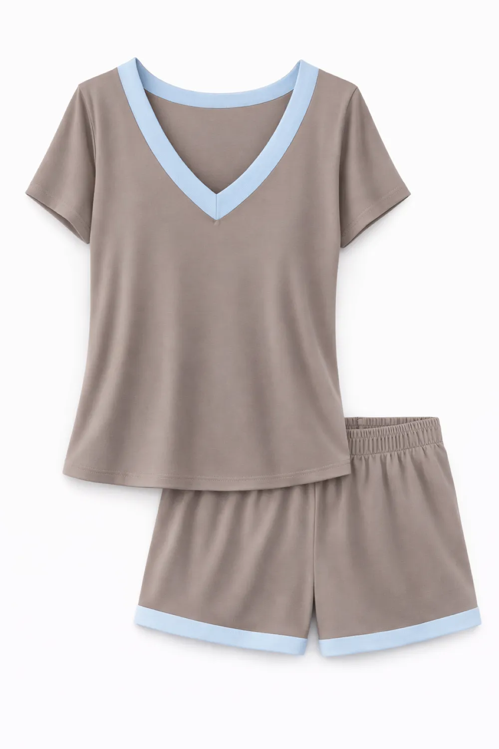 Rossoporpora Viscosa pigiama donna panna manica corta e short
