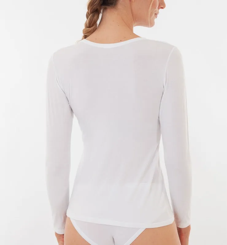 Casagin Essential maglia donna maniche lunghe Tencel