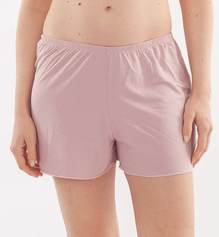 Casagin pantalone pigiama corto tessuto naturale azzurro fresco