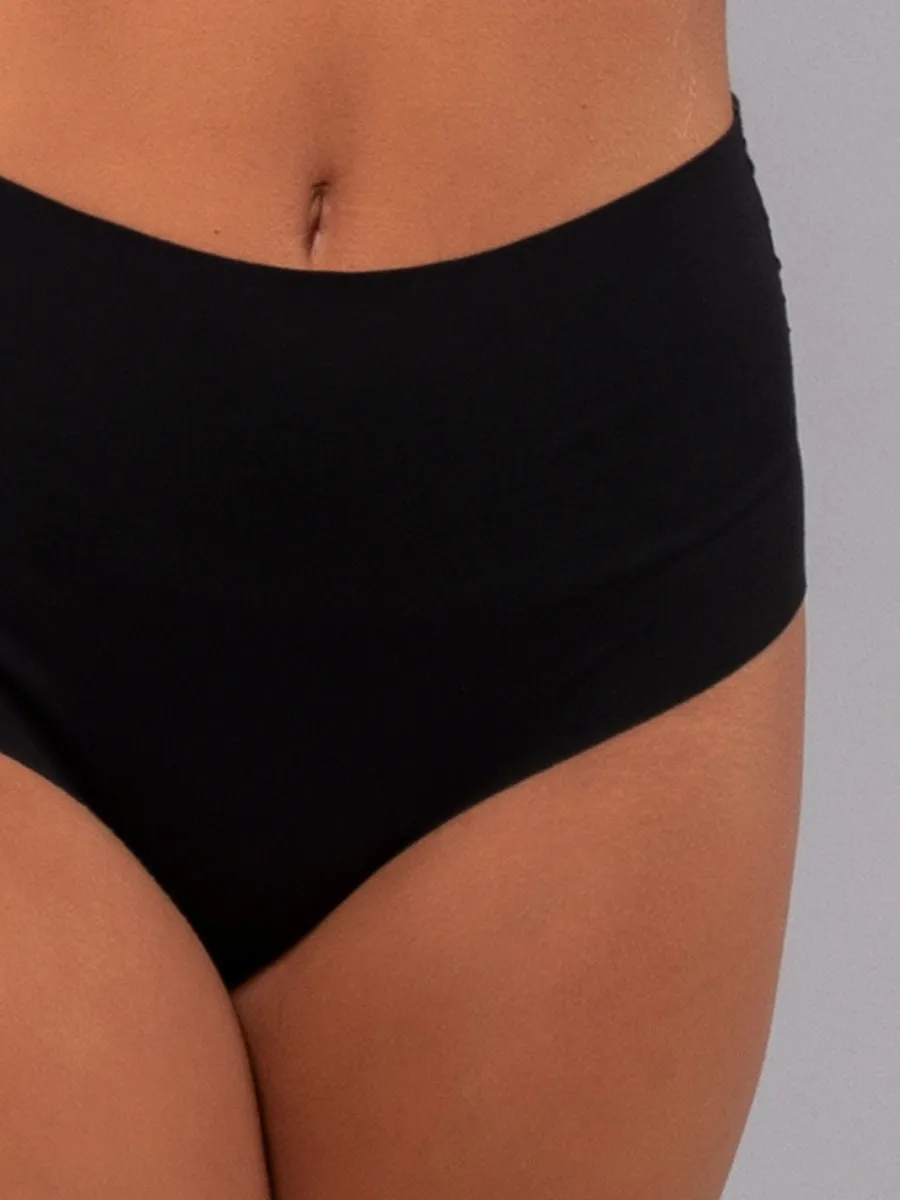Si’èLei Invisible Cotton 5119 slip alto nero cotone pizzo