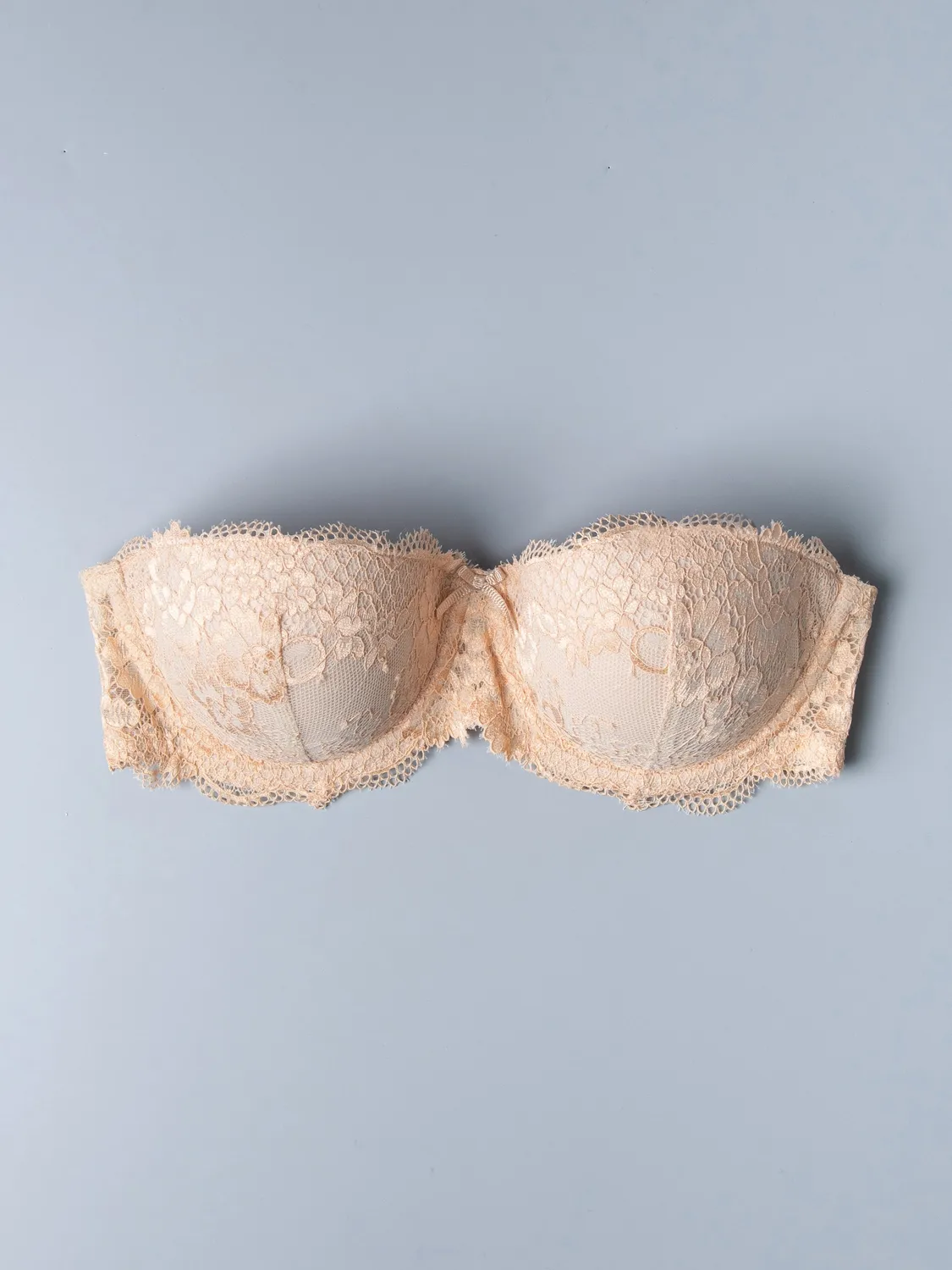 Si'èLei 2450 fascia con coppe imbottite cipria pizzo
