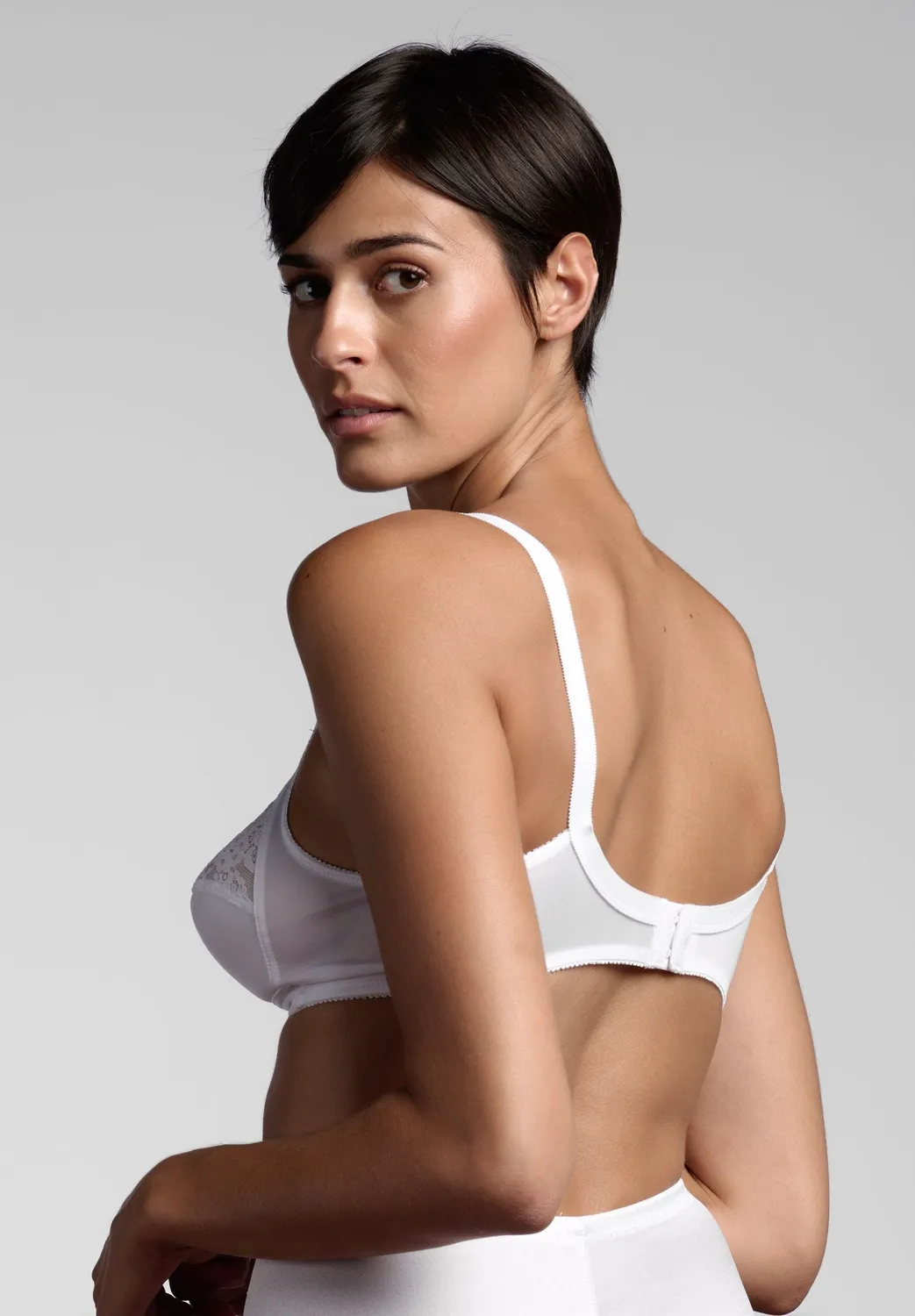 Lepel Delia Classic reggiseno senza ferretto bianco coppe pizzo