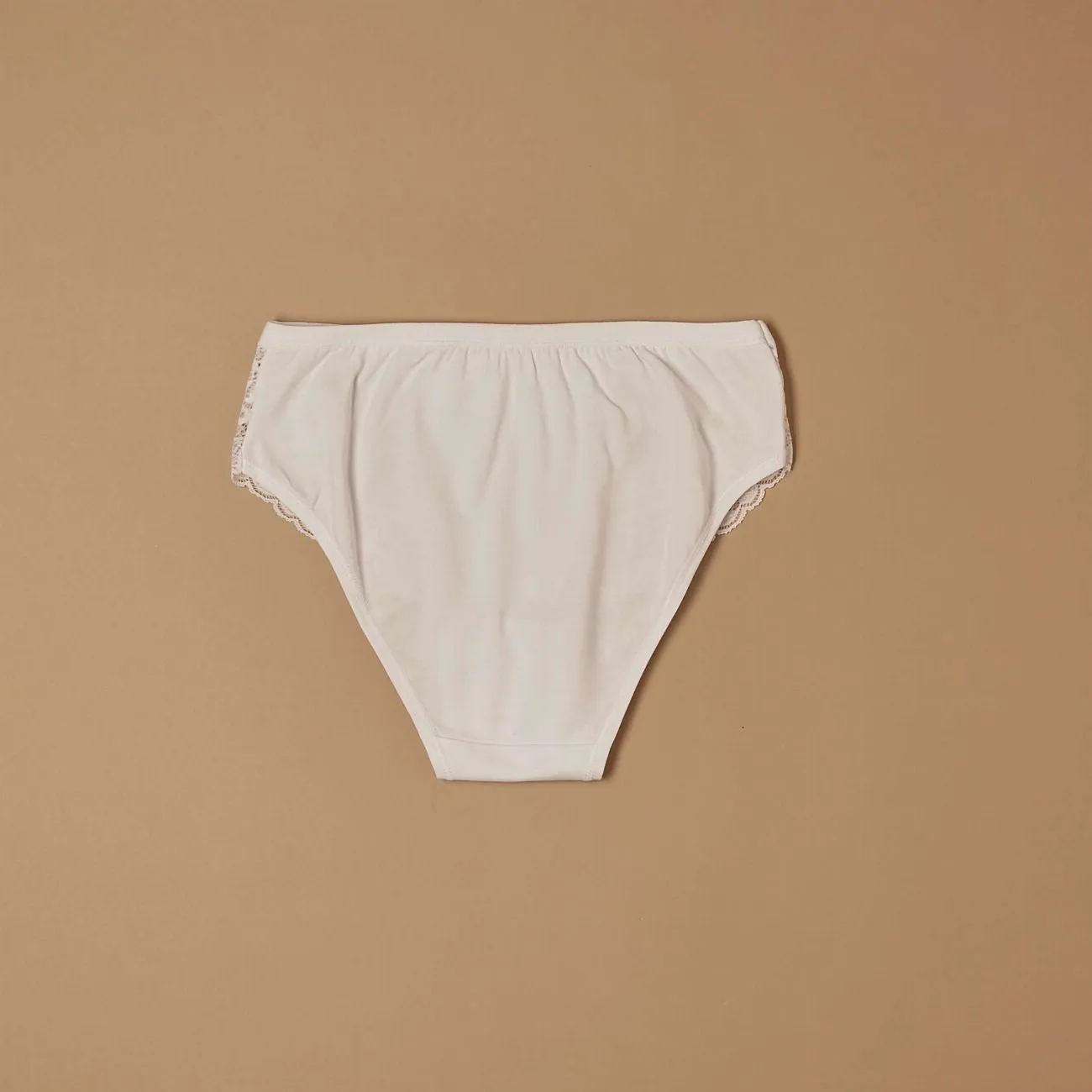 Jadea Basic 062 slip cotone pizzo bianco