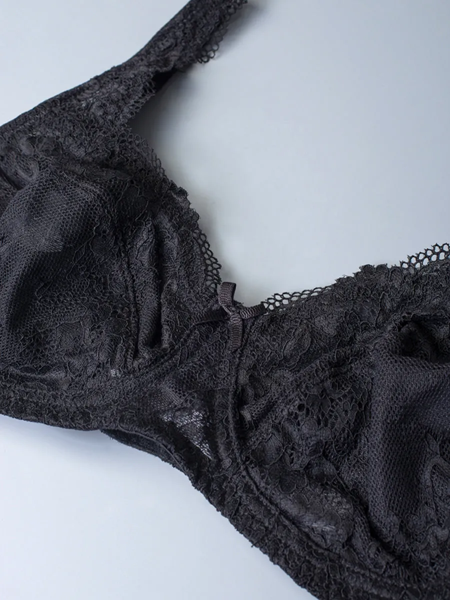 Si'èLei Wonder Lace 2440 reggiseno pizzo nero senza ferretto