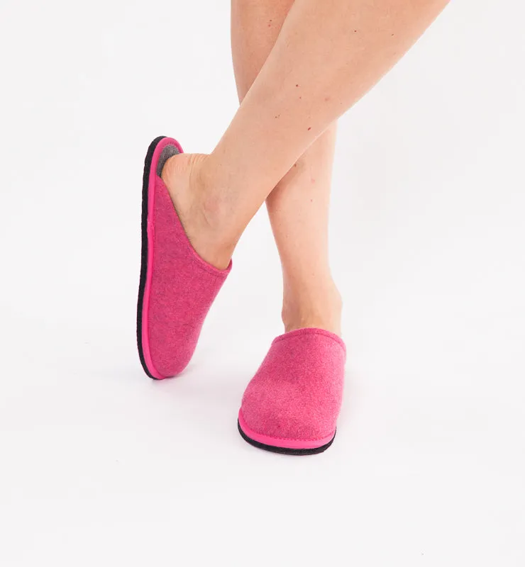 Casagin Pantofole Feltro Lana Riciclato Fucsia 38