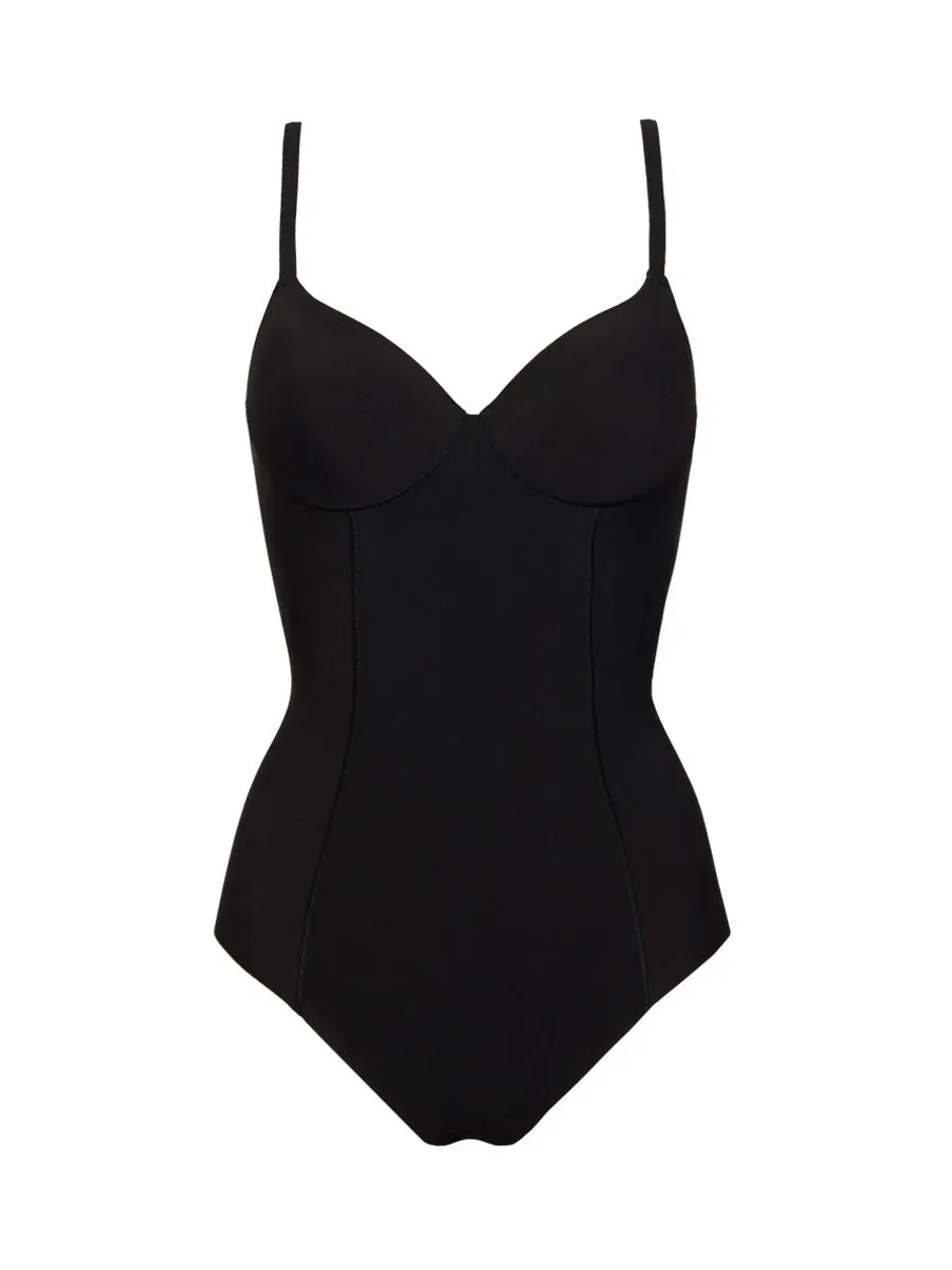 Si'èLei Comfort Fit 1844 body nero coppe imbottite modellante
