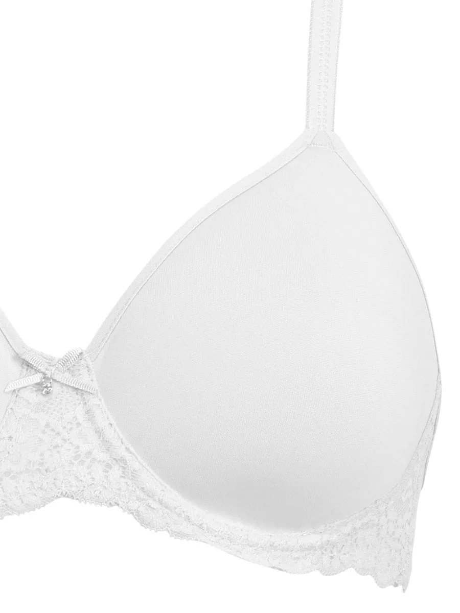 Si'èLei Allure 2686 reggiseno bianco coppe spacer pizzo