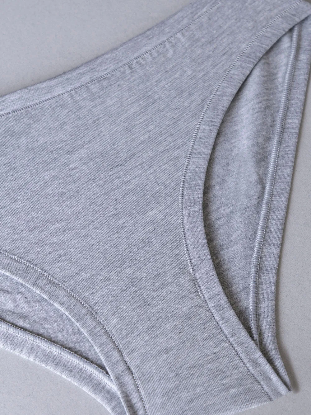 Si'èLei Natural Cotton 1445 slip grigio melange bio