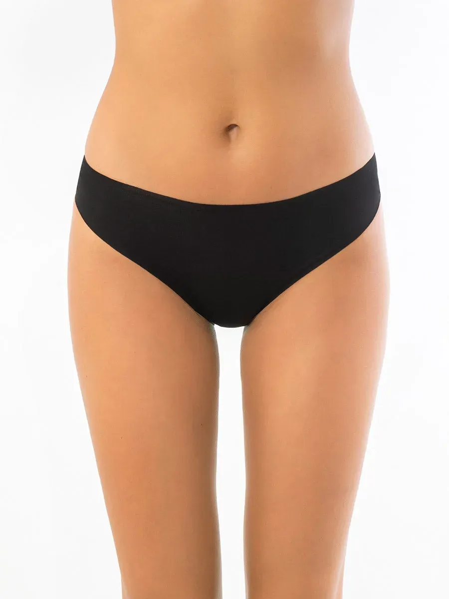 Si'èLei Invisible Cotton 5105 slip nero senza cuciture