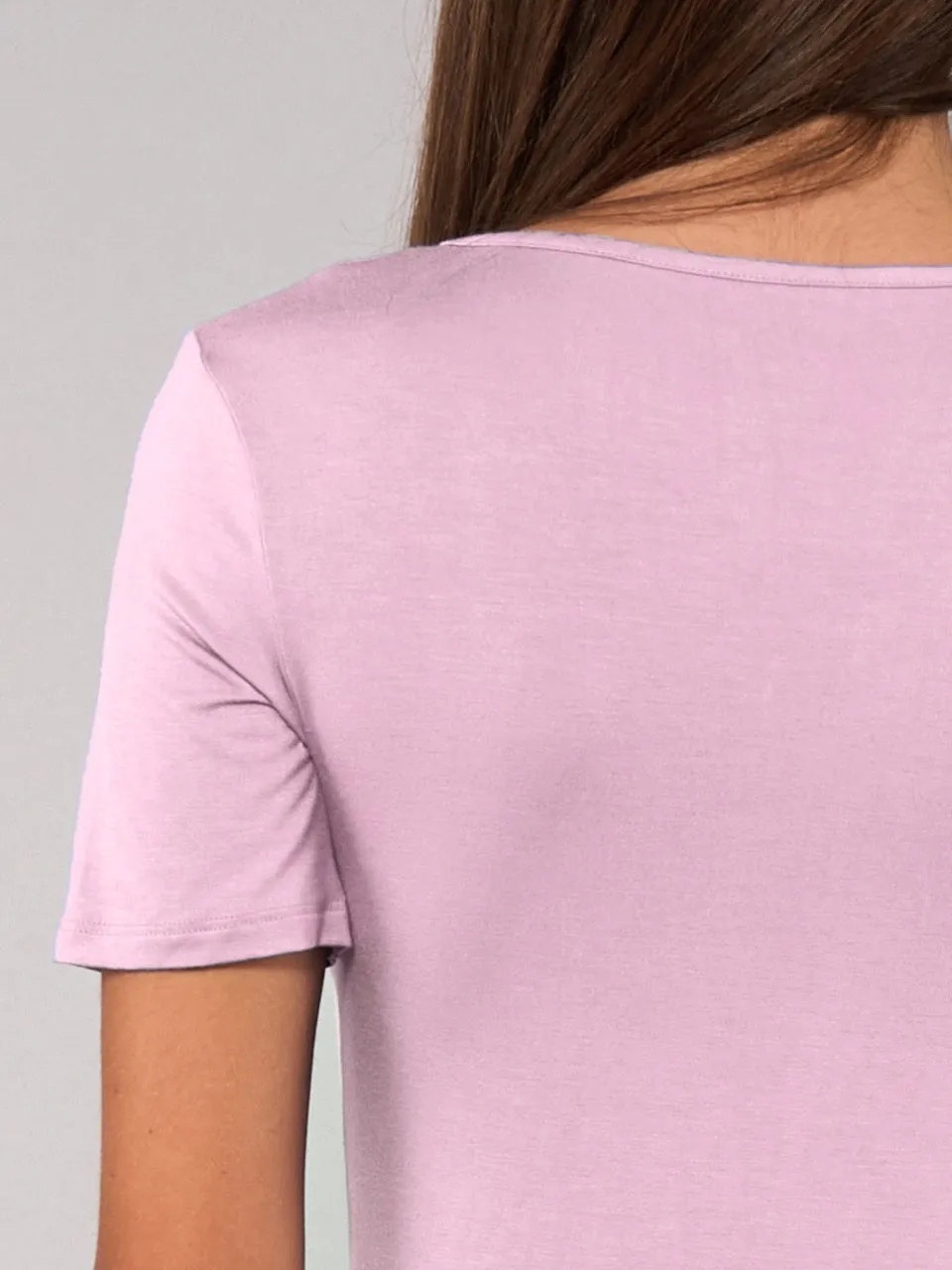 SièLei Today 6008 maglia scollo a V malva modal