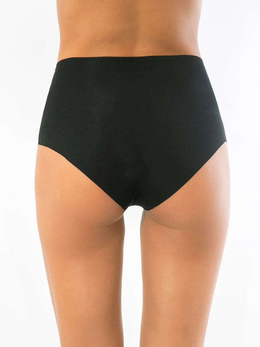 Si'èLei Invisible Cotton 5101 slip alto nero in cotone