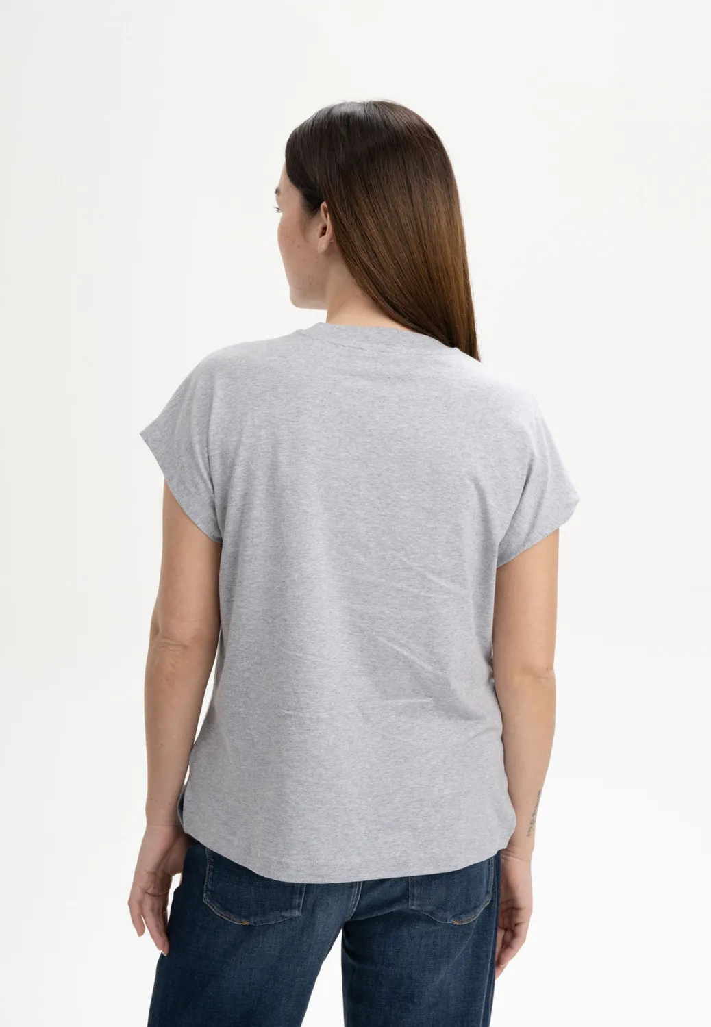 Casagin T-shirt Over Cotone Biologico Donna Bianco
