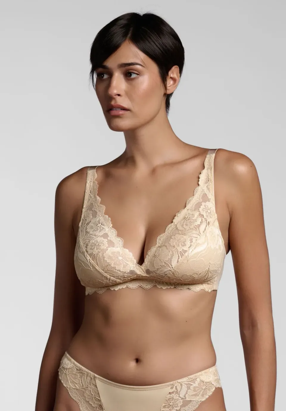 Lepel Pizzo 259 reggiseno senza ferretto fard in pizzo