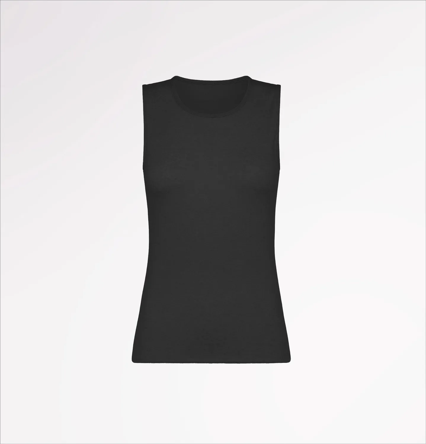 Casagin Canotta girocollo TENCEL cashmere nera calda