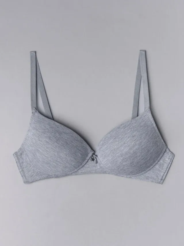 Si'èLei Natural Cotton 1456 Reggiseno Grigio in cotone