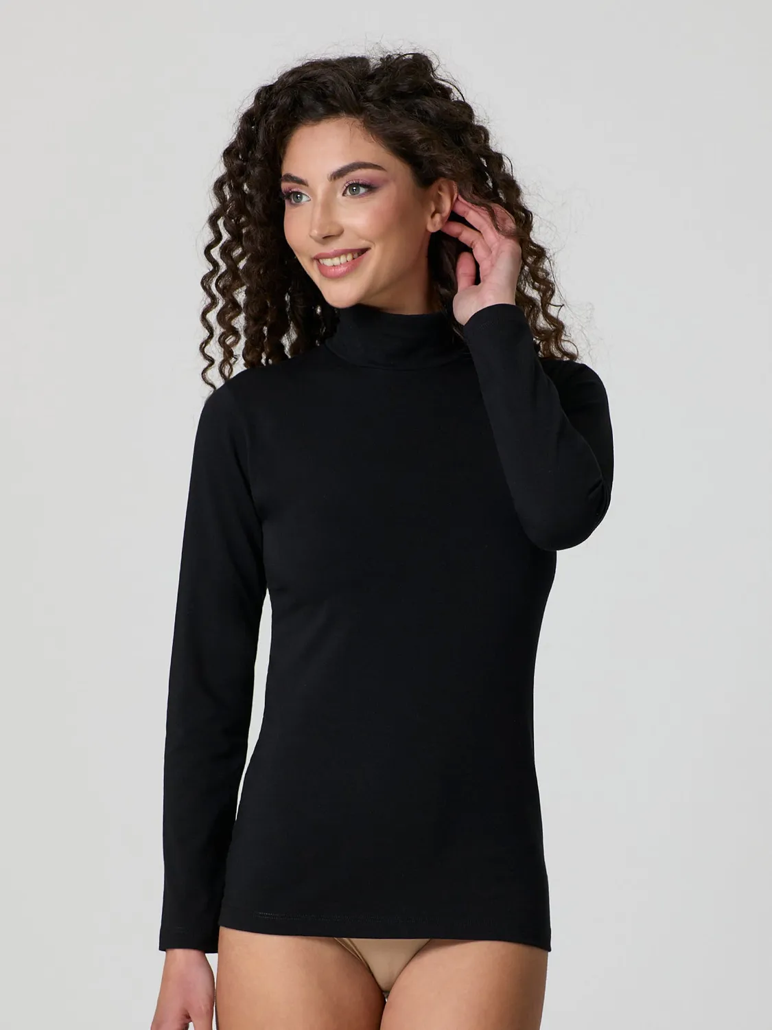 Jadea 4101 Lupetto Cotone Garzato Caldo Manica Lunga