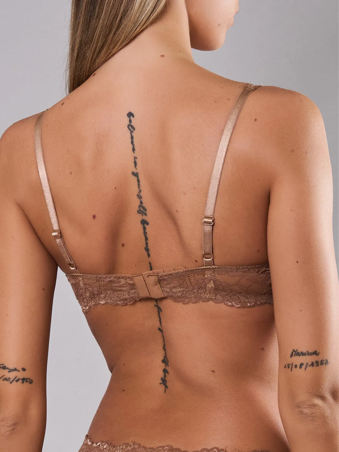 Si'èLei 8030 reggiseno francese caramello in pizzo