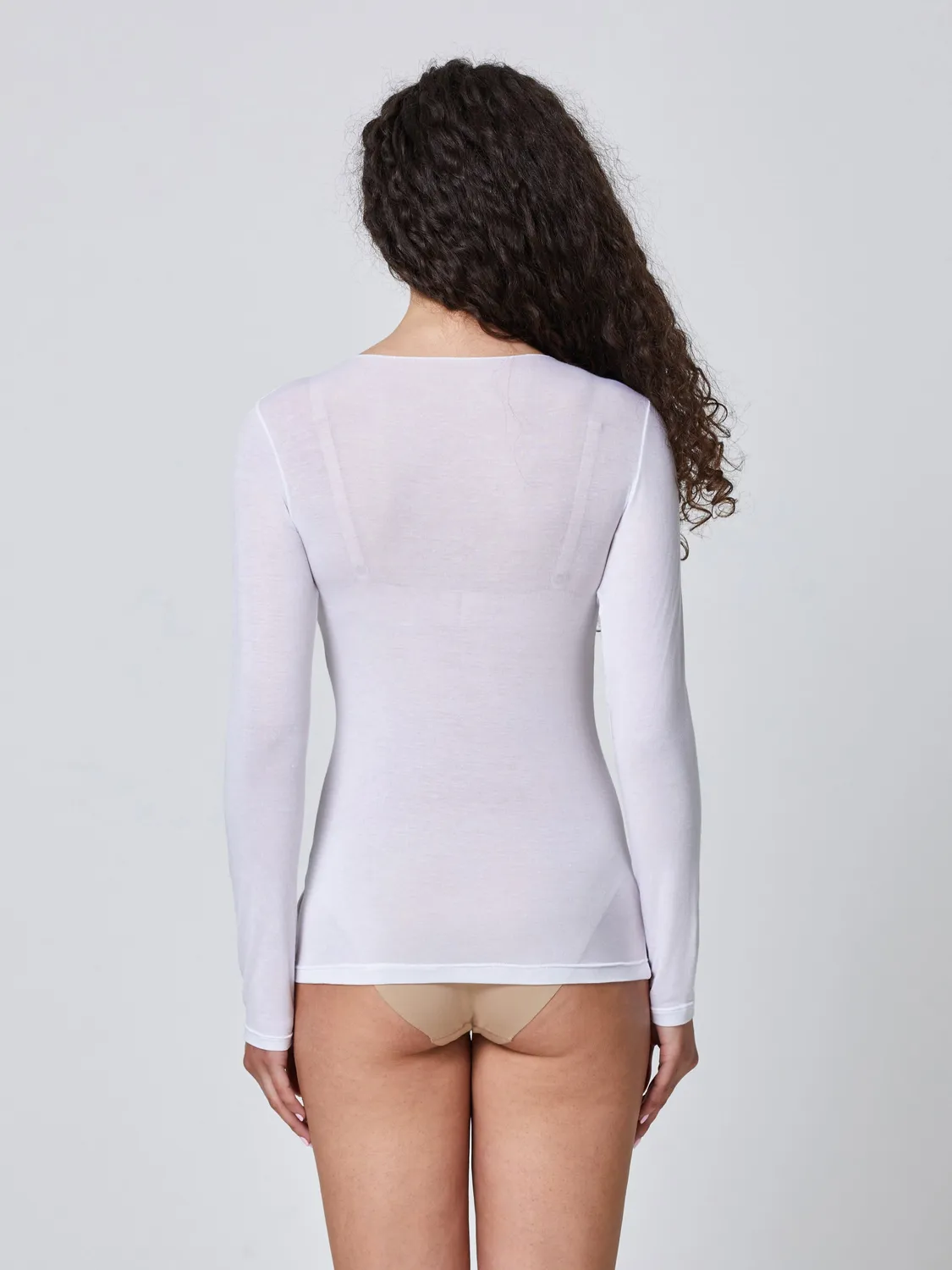 Jadea 4529 Maglia Scollo V Cashmere Effetto Seconda Pelle