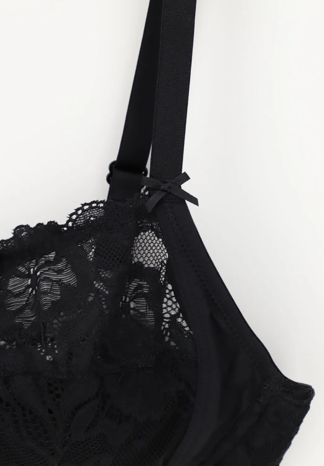 Lepel Belseno Pizzo 250 reggiseno senza ferretto nero coppe cotone