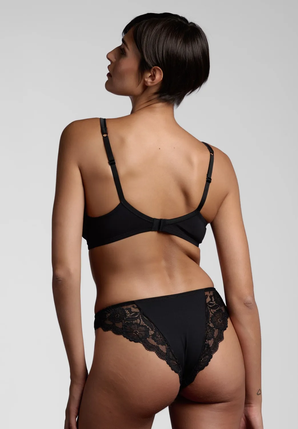 Lepel Belseno Pizzo 253 slip brasiliano nero pizzo