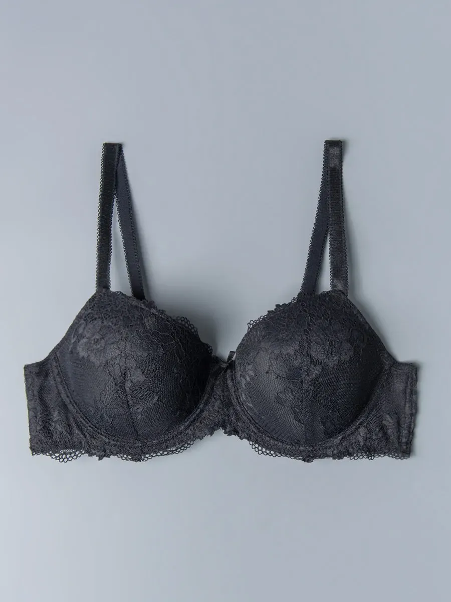Si'èLei Wonder Lace 2454 reggiseno imbottito nero pizzo