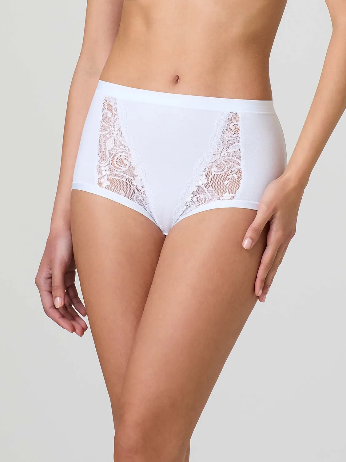 Jadea Basic 535 Culotte Modal Cotone con Pizzo