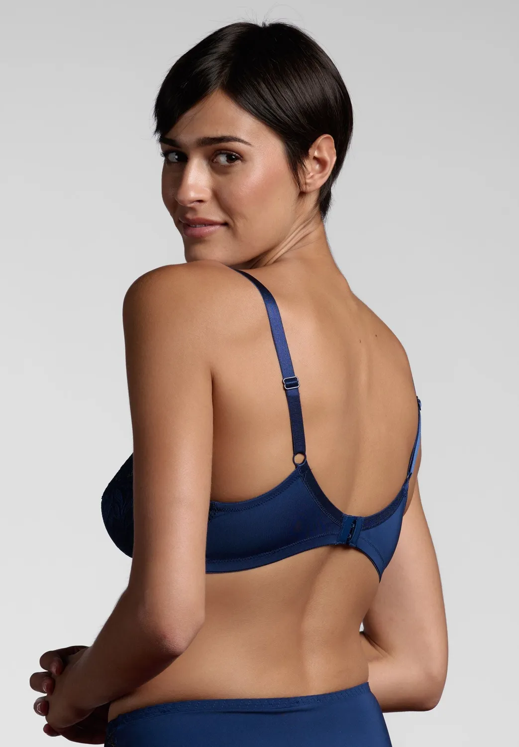 Lepel Belseno Pizzo 250 reggiseno blu senza ferretto pizzo