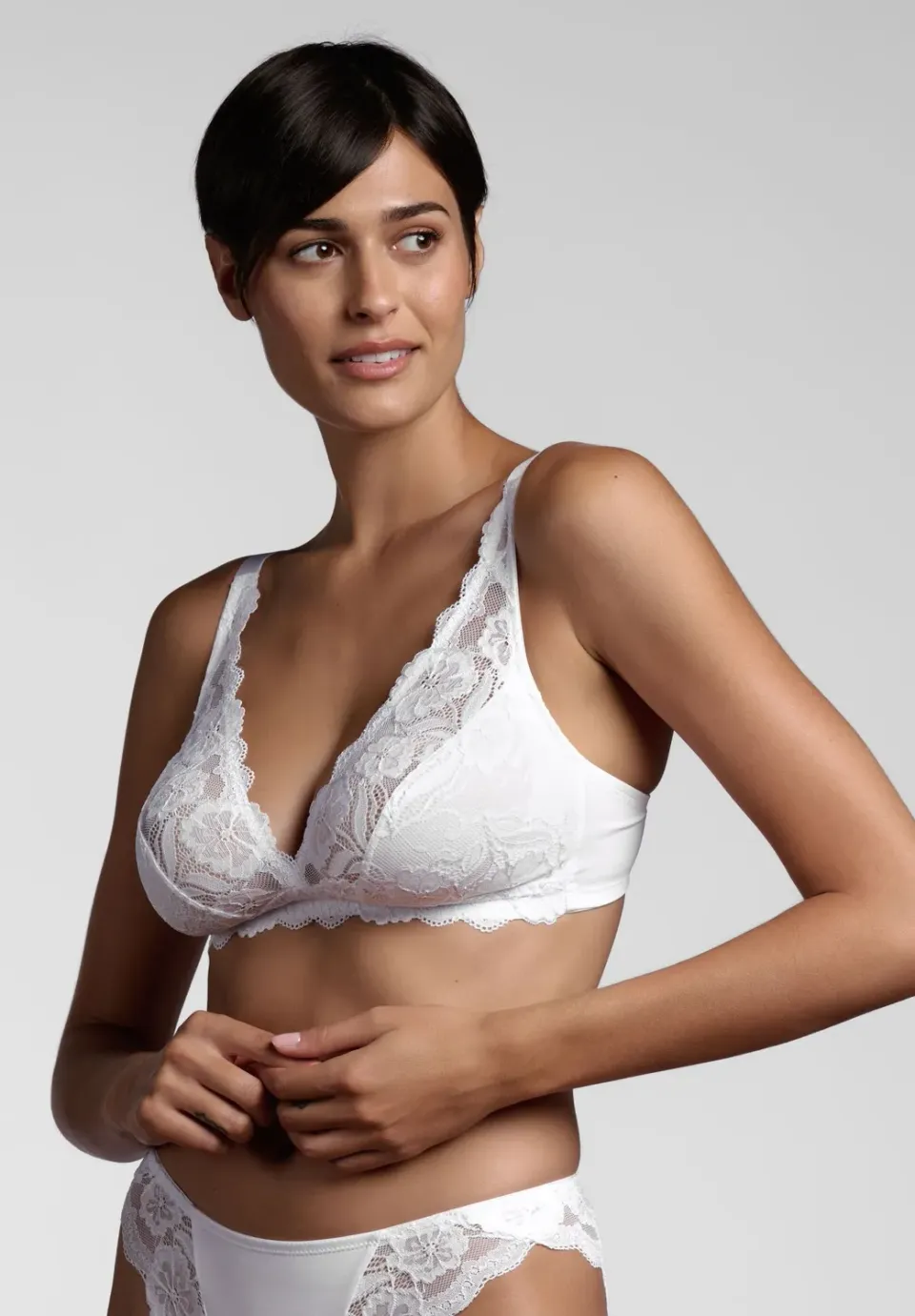Lepel Belseno Pizzo 259 reggiseno senza ferretto bianco cotone
