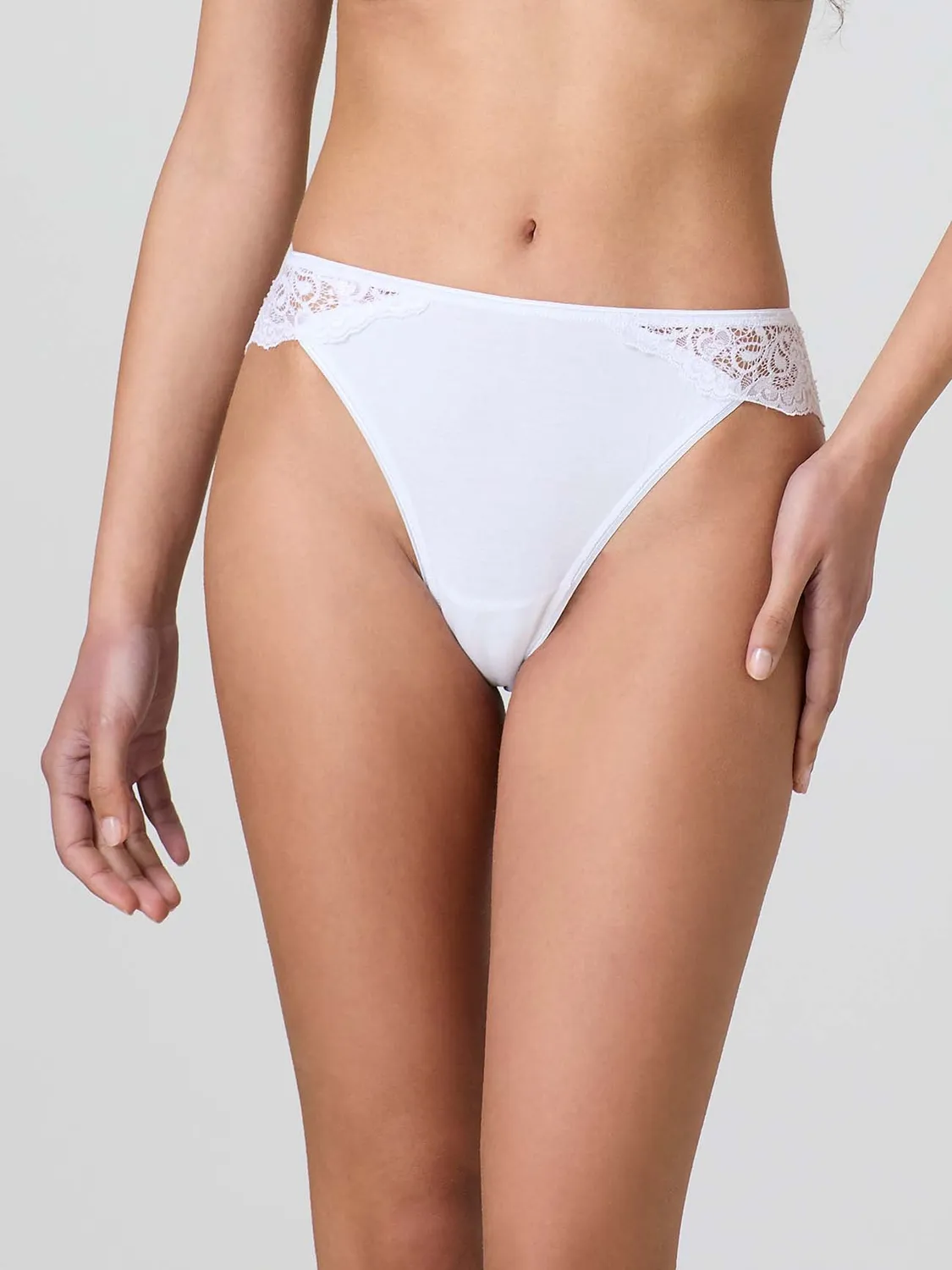 Jadea 789 Slip Modal Cotone con Pizzo Nero